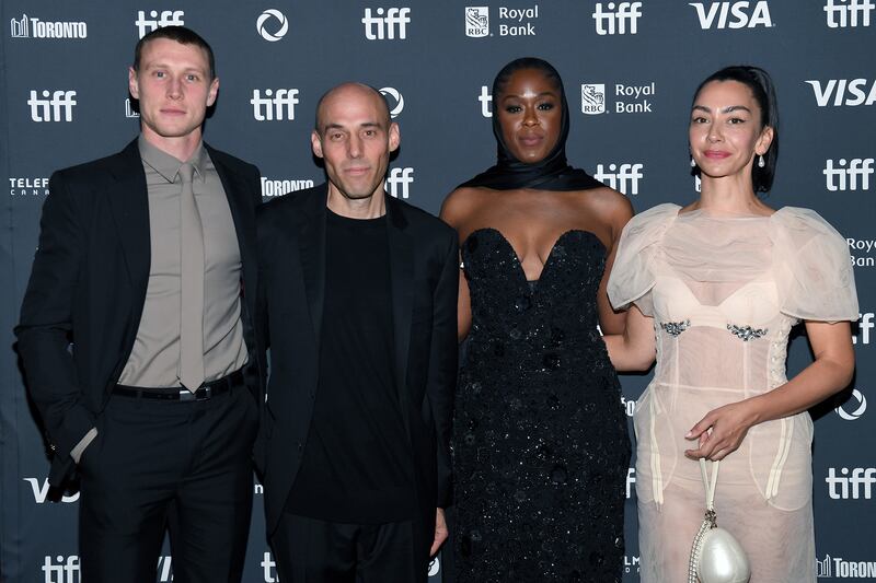 George MacKay, Joshua Oppenheimer, Moses Ingram, and Danielle Ryan.