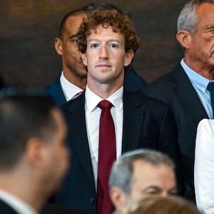 Mark Zuckerberg at Donald Trump's inauguration