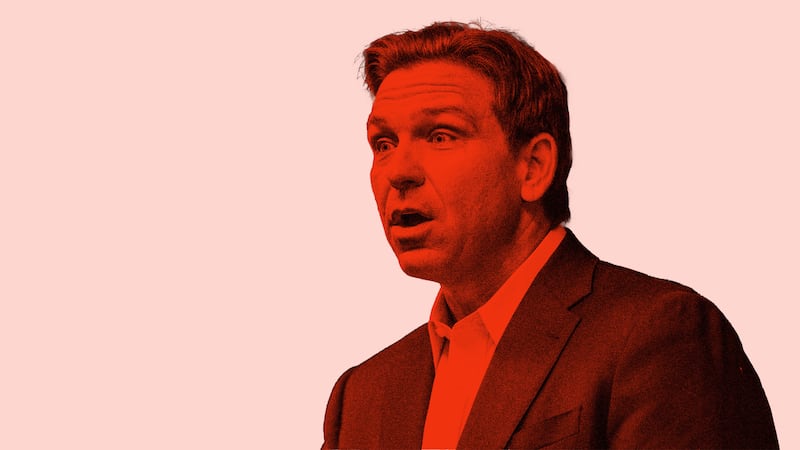 Photo Illustration of Florida governor Ron DeSantis