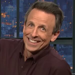 Seth Meyers talking about Trump and Rev. Budde