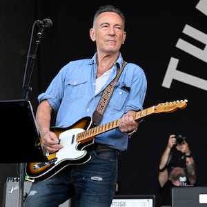 Bruce Springsteen performing on stage in New Jersey in September 2024. 