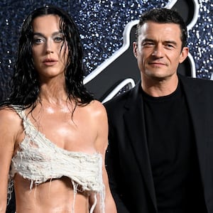 Katy Perry (L) and Orlando Bloom (R)