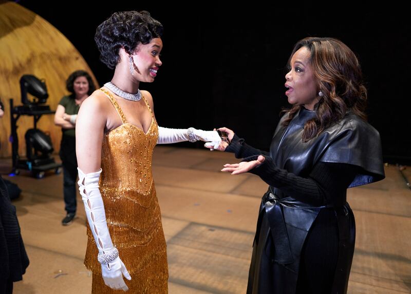 Joy Woods and Oprah Winfrey