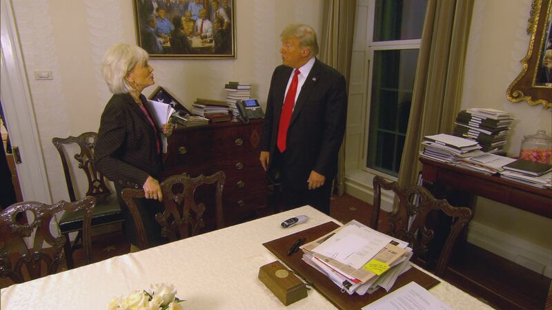 President Donald Trump will appear on 60 MINUTES Sunday.  The rare network television interview is his first with 60 MINUTES since his post-election conversation with Lesley Stahl in November 2016.  It was  broadcast on 60 MINUTES Sunday, Oct. 14 (7:30-8:30 PM ET/7:00-8:00 PM  PT) on the CBS Television Network.  Stahl interviewed Mr. Trump at the White House Thursday (11) in the wide-ranging talk that touched on controversial tariffs, China, North Korea, Russia, NATO, global warming and the disappearance of Washington Post reporter Jamal Kashoggi.