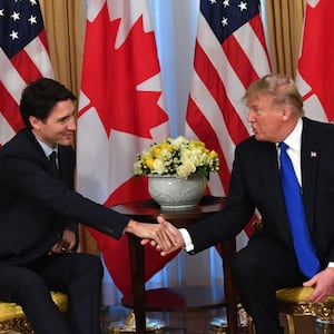Justin Trudeau and Donald Trump