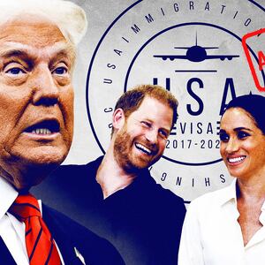 Donald Trump, Prince Harry and Meghan Markle