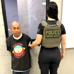An ICE San Diego arrest image went viral after MAGA social media users commented on the agent in the photograph.
