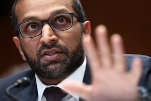 FBI Director Kash Patel testifies before the Senate Appropriations Committee. REUTERS/Kevin Lamarque