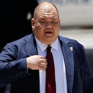 Steven Cheung walks outside the Wilkie D. Ferguson Jr. United States Courthouse, on the day of former U.S. President Donald Trump's arraignment on classified document charges, in Miami, Florida, U.S., June 13, 2023. 