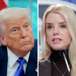 Donald Trump and Pam Bondi.