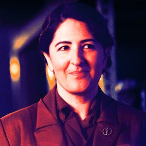 A photo illustration of D’Arcy Carden in The Handmaid's Tale.