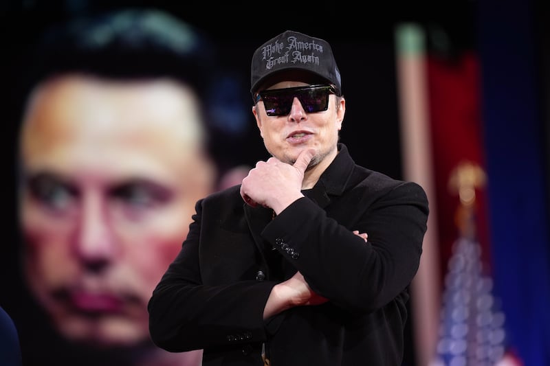 CEO of Tesla and SpaceX Elon Musk speaks at the Conservative Political Action Conference (CPAC) at the Gaylord National Resort Hotel And Convention Center on February 20, 2025 in Oxon Hill, Maryland.