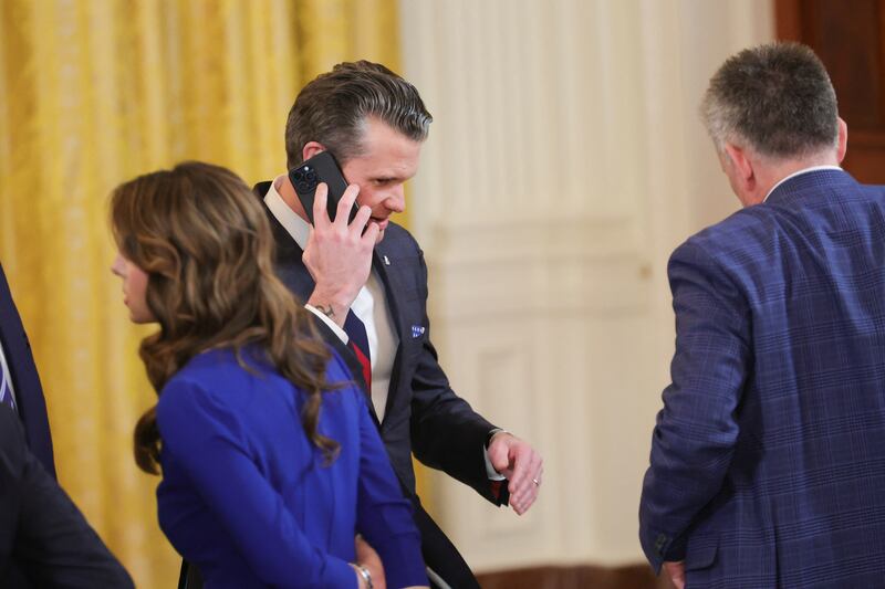 U.S. Secretary of Defense Pete Hegseth used his personal phone number with the Signal messaging app on which he shared sensitive information about U.S. air strikes.