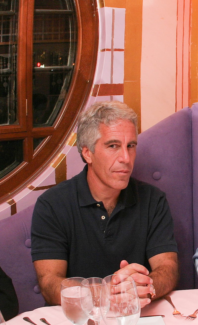 Jeffrey Epstein is pictured at a restaurant in Cambridge, Massachusetts on September 8, 2004.