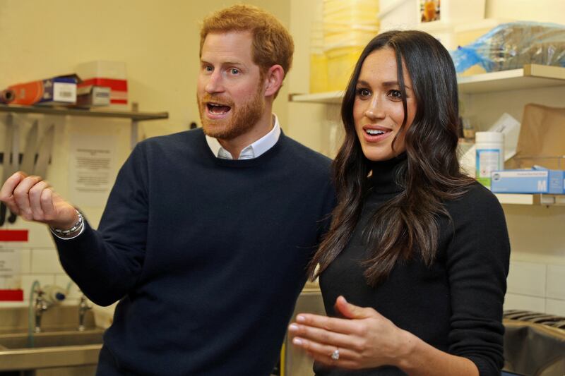 Meghan Markle and Britain's Prince Harry.