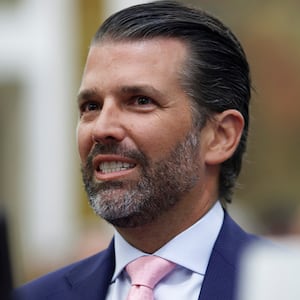 Donald Trump Jr., attends the Trump Organization civil fraud trial, in New York State Supreme Court.