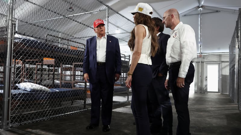 President Donald Trump and Homeland Security Secretary Kristi Noem visit Alligator Alcatraz, where detainees report inhumane conditions.