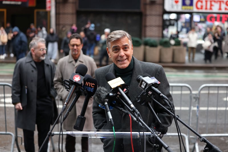 Clooney now performing "Good Night, and Good Luck" on Broadway.