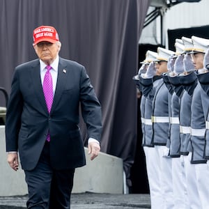 US President Donald Trump arrives to deliver the commencement address at the 2025 graduation ceremony at the US Military Academy West Point.