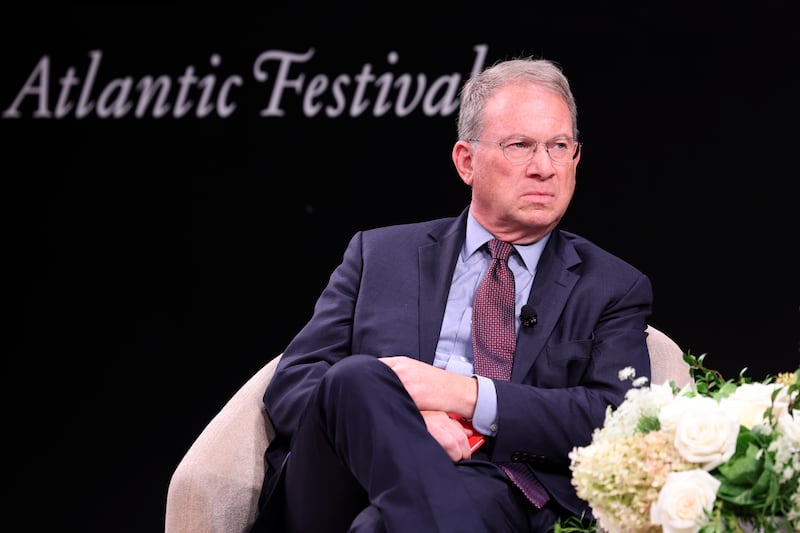 Jeffrey Goldberg speaks on stage during “The State of the Global Economy” panel for The Atlantic Festival in September.