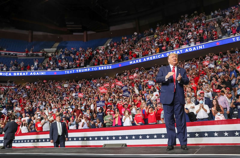 Trump in Tulsa, 2020