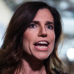 Rep. Nancy Mace, R-S.C., talks with reporters before a meeting of the House Republican Conference in the U.S. Capitol on Tuesday, November 19, 2024.
