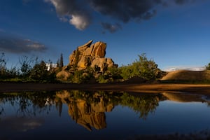 Rock formations in Medicine Bow-Routt National Forest near Cheyenne, Wyoming.