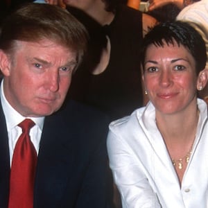 Donald Trump and Ghislaine Maxwell