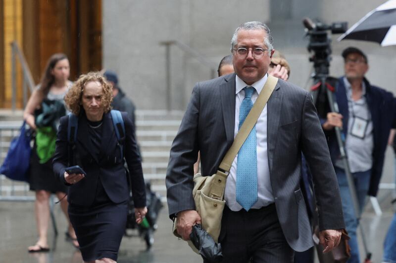 Marc Agnifilo, attorney for Sean "Diddy" Combs, leaves the U.S. federal court, on the day the jury reaches the verdict on several counts in his sex trafficking and racketeering conspiracy trial.