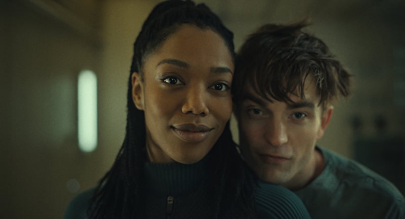 Naomi Ackie and Robert Pattinson.