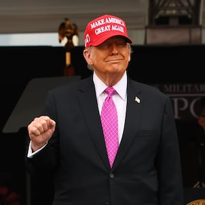 President Donald Trump arrives addresses graduates of the United States Military Academy at West Point on May 24, 2025.