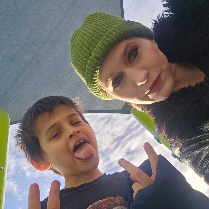 Allison Quinn with her son, Aedrik.