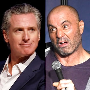 Gavin Newsom and Joe Rogan