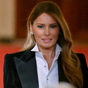 US President Donald Trump and US First Lady Melania Trump