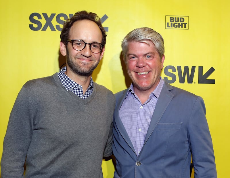 AUSTIN, TX - MARCH 10:  Gabe Spitzer, Executive Producer of Original Programming at FOX Sports and Charlie Dixon, EVP of Content at FOX Sports attend the premiere of "Nossa Chape" during SXSW at Stateside Theater on March 10, 2018 in Austin, Texas.  (Photo by Travis P Ball/Getty Images for SXSW)