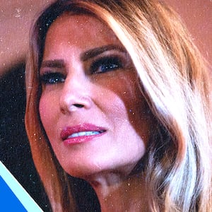 Melania Trump, Jeff Bezos illustration