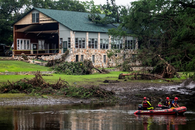 Search teams continue searching for flood victims near Camp Mystic.