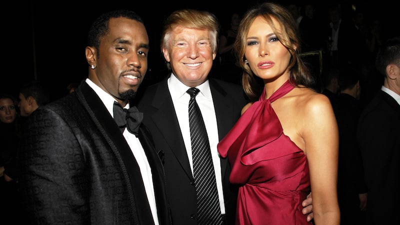 Sean "Diddy" Combs with Donald Trump and Melania Trump
