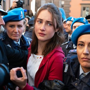 Grace Van Patten in The Twisted Tale of Amanda Knox.