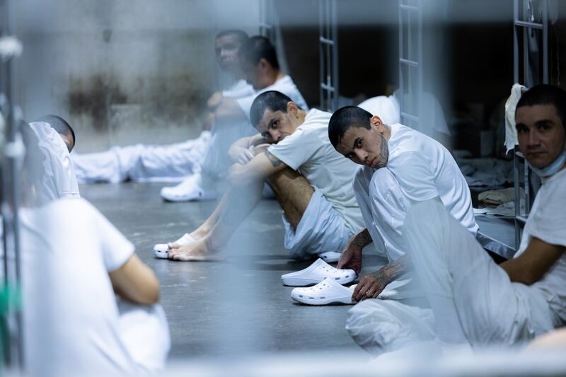 Members of Venezuela's Tren de Aragua gang.