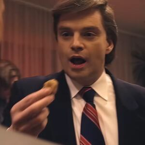 Sebastian Shaw is shown playing Donald Trump in the film 'The Apprentice.'