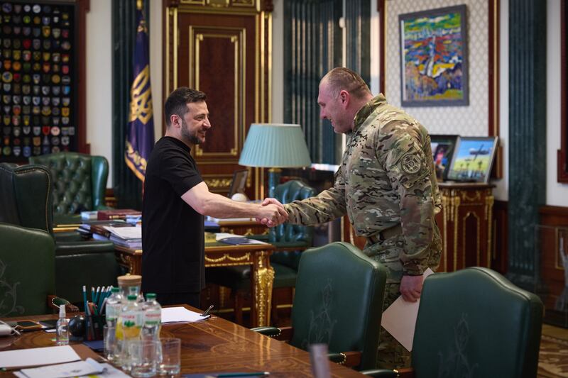 Zelensky celebrated the attack with the head of Ukraine's Security Service.