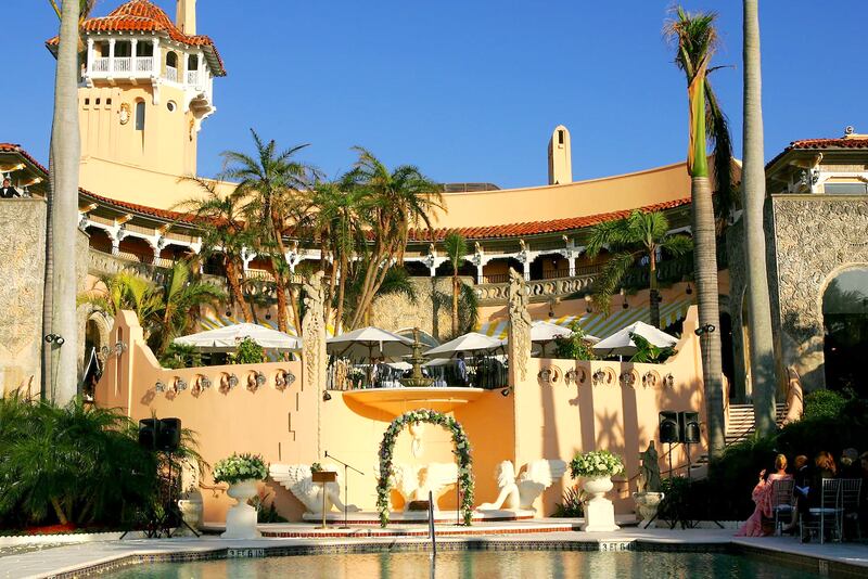 A view of the patio at Mar-a-Lago on Nov. 12, 2005. (Evan Agostini/Getty Images)