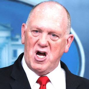 U.S. President Donald Trump's "border czar" Tom Homan speaks during a press briefing at the White House in Washington, D.C., U.S., April 28, 2025.