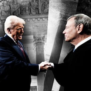 Donald Trump and John Roberts