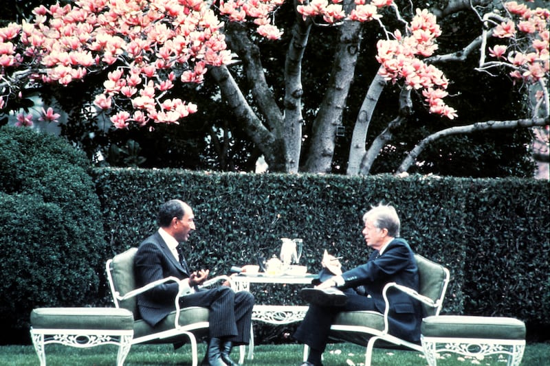 Carter and Anwar al-Sadat