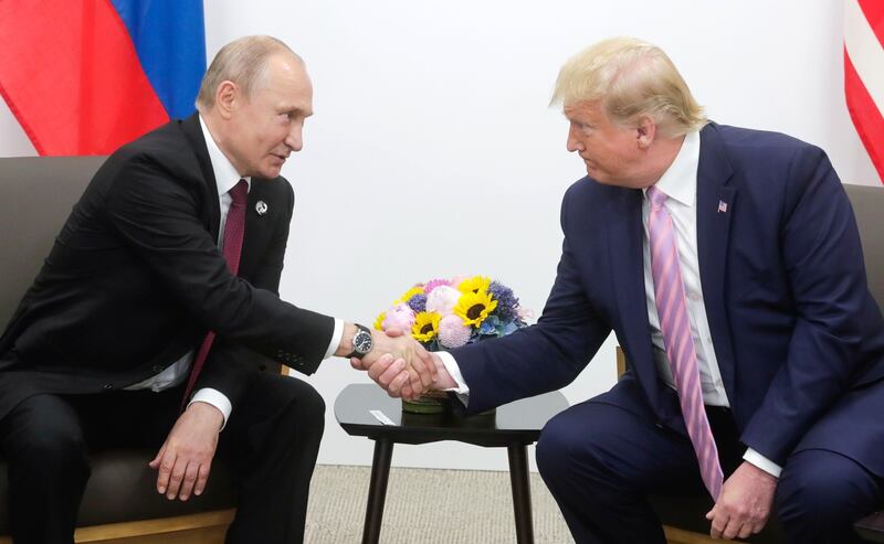 Vladimir Putin and Donald Trump.