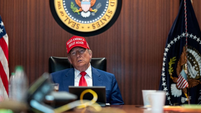 Donald Trump holds a meeting in the Situation Room at the White House in Washington, D.C., U.S. June 21, 2025.