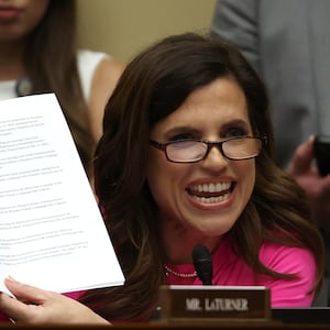 Nancy Mace questioning United States Secret Service Director Kimberly Cheatle as she testifies before the House Oversight and Accountability Committee in July 2024.