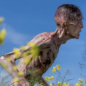 Zombie in Columbia Pictures' '"28 Years Later."